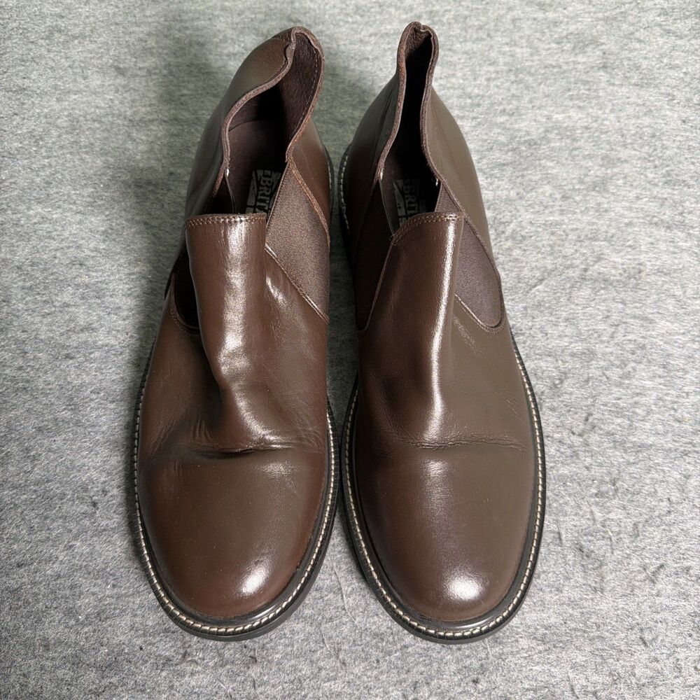 Britanico Men Brown Leather Shoes - Size 9.5